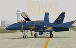 FS2004                   F-18E Blue Angels No.6 Textures only.